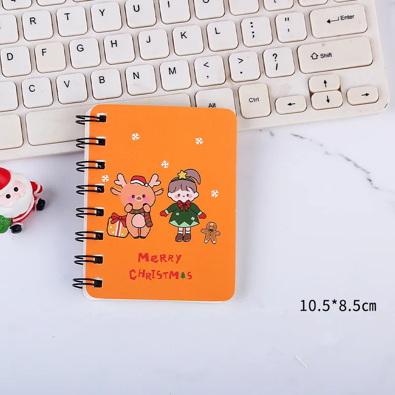 A7 Christmas Flip Coil Notebook Student Portable Pocket Notebook Office Notepad Diary School Office Suppliers Christmas Gift - Image 3