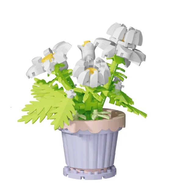 Mini Flower with Pot Micro Building Blocks Toys - Intricate Floral Details, Multiple Styles Available for Home and Office Décor - Image 2